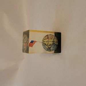 Lucite USA Globe Acrylic Paperweight